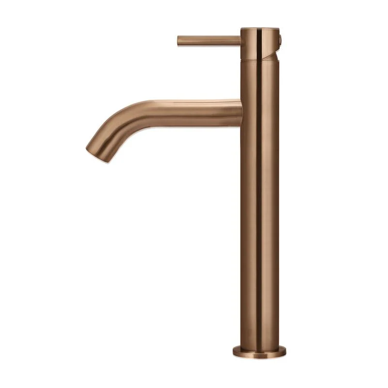 Meir Piccola Tall Basin Mixer Tap with 130mm Spout - Lustre Bronze - Image 2