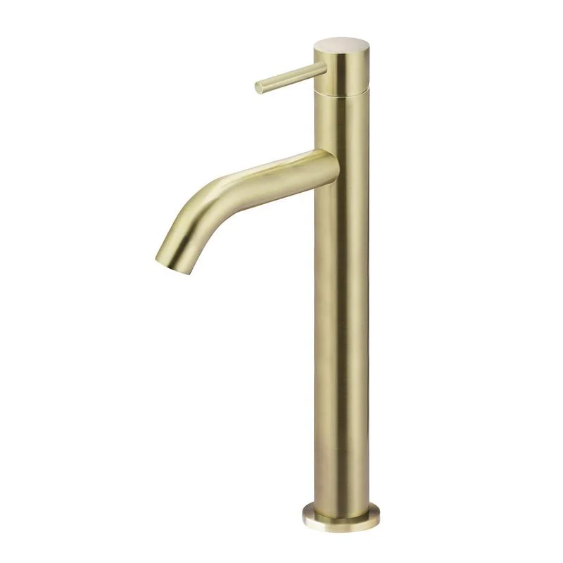 Meir Piccola Tall Basin Mixer Tap with 130mm Spout - PVD Tiger Bronze
