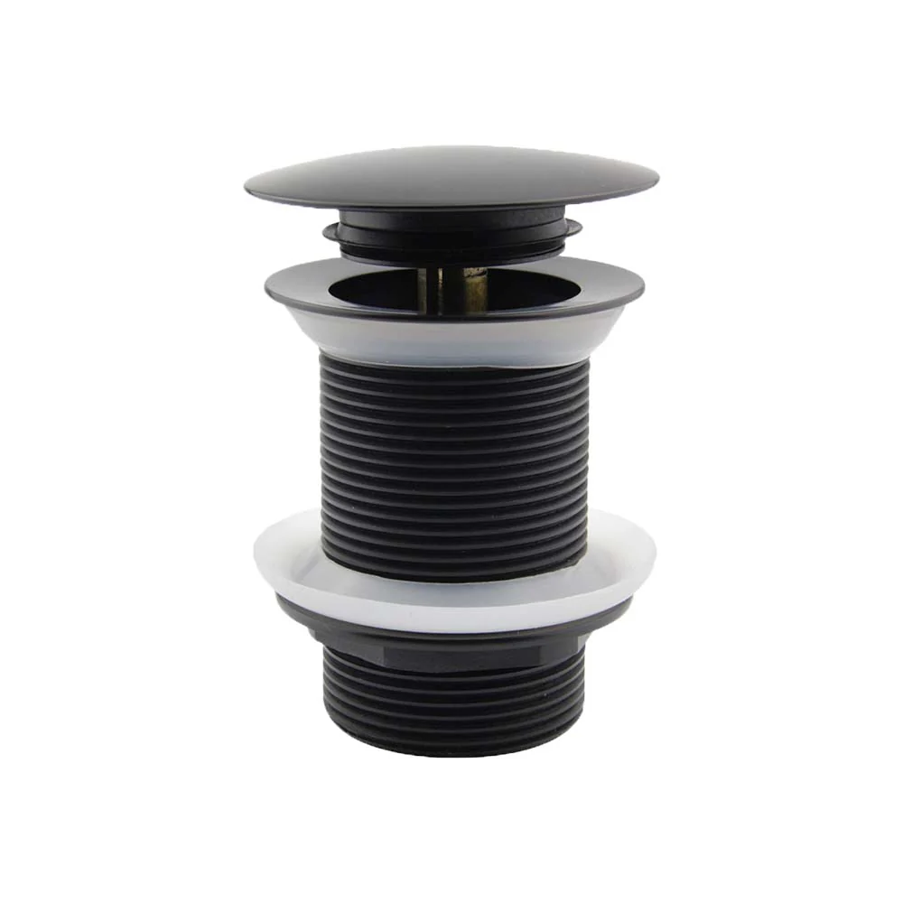 Mixx Plug & Waste Dome Pop Up 40mm - Matt Black