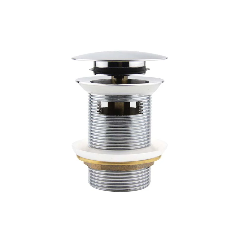 Mixx Plug & Waste Dome Pop Up 40mm Overflow - Chrome