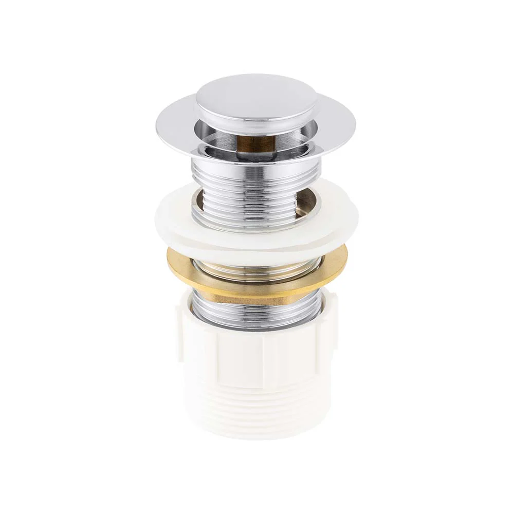 Mixx Plug & Waste Pop Up 32mm Overflow With Adaptor - Chrome