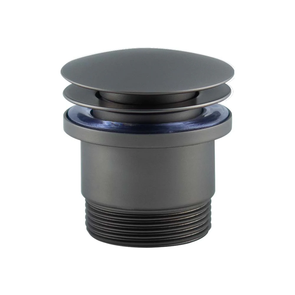 Mixx Plug & Waste Universal Dome Pop Up Waste - Gun Metal