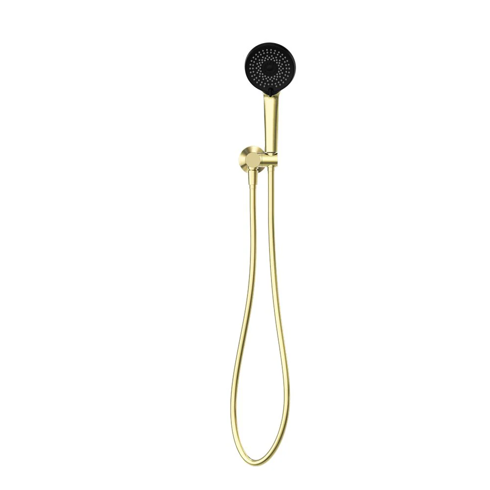 Nero Project Round Shower On Bracket - Brushed Gold - Image 2