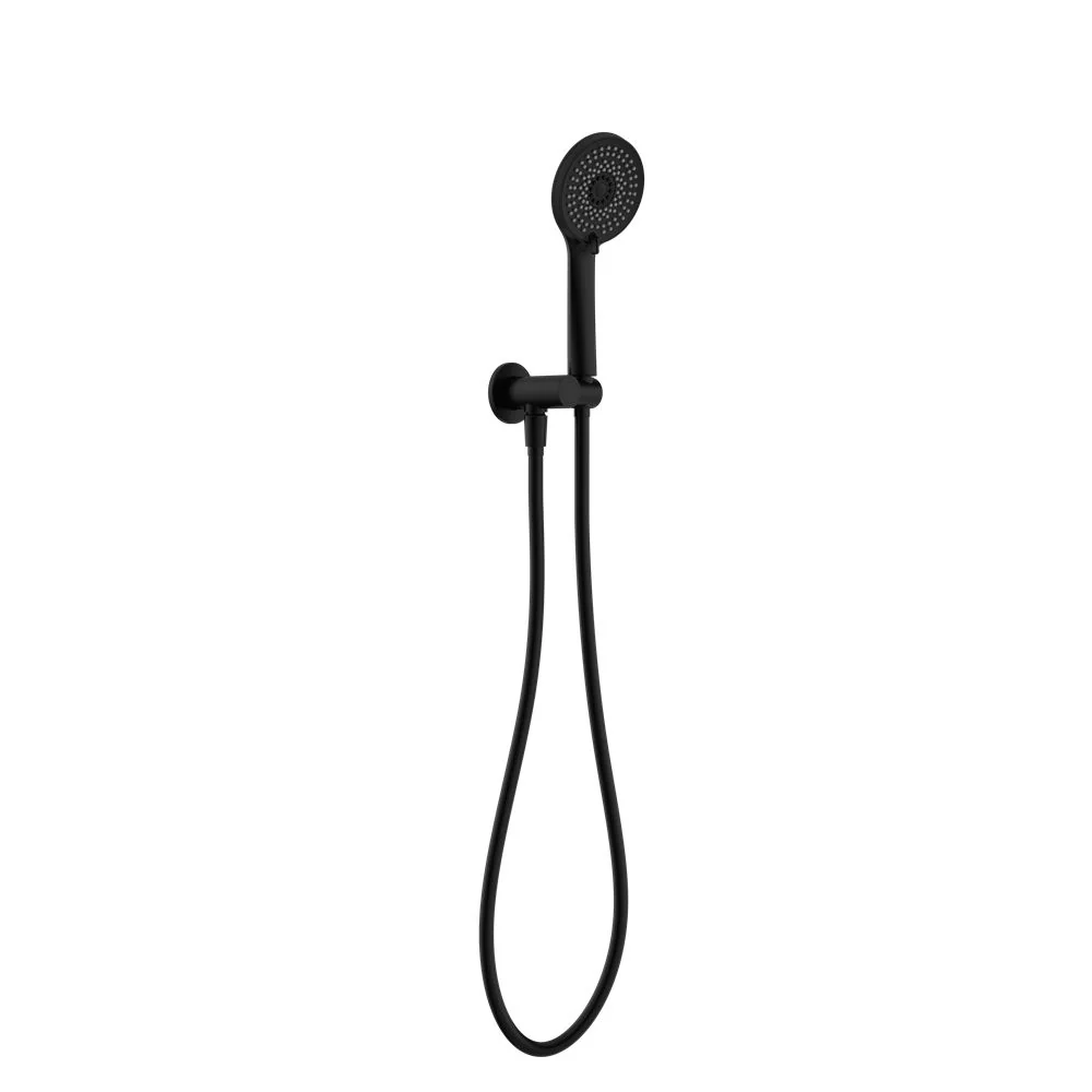 Nero Project Round Shower On Bracket - Black Matte
