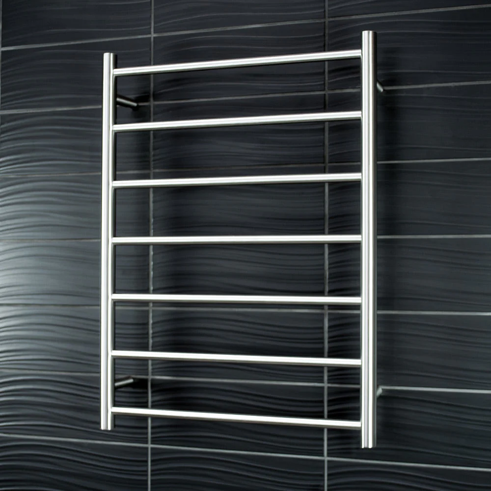 Radiant Heated Round Ladder 600 x 800mm - Brushed Satin