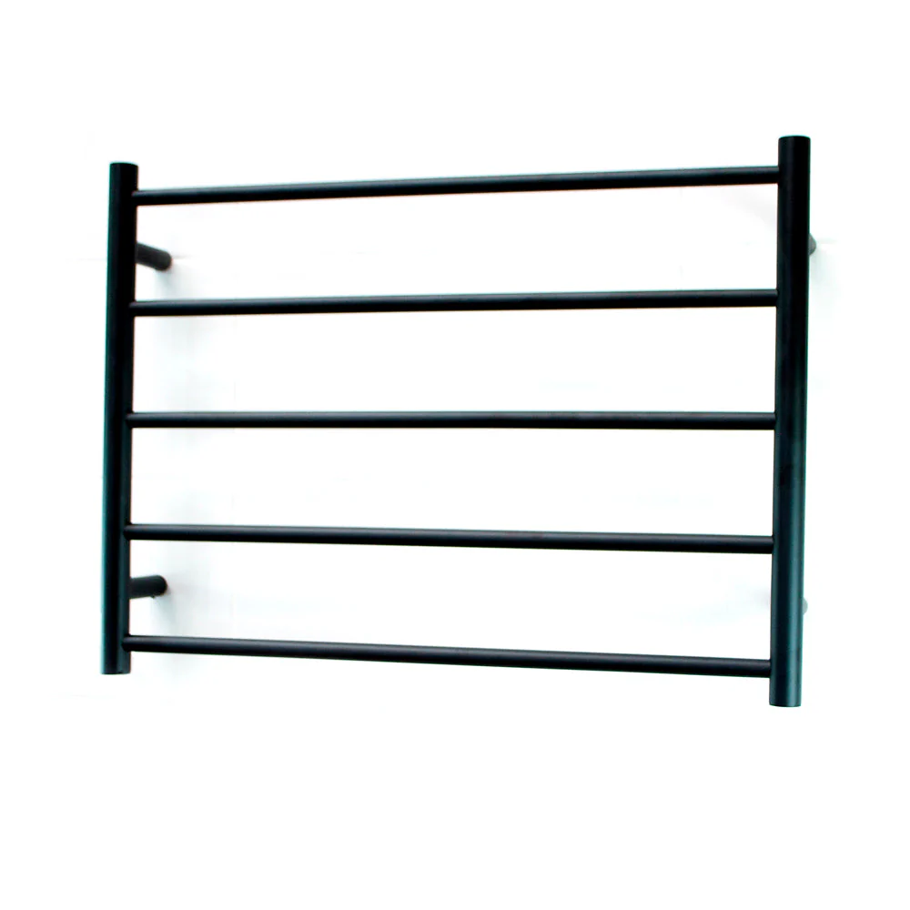 Radiant Heated Round Ladder 750 x 550mm - Matt Black