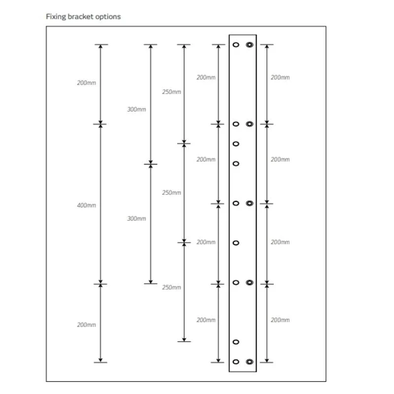 Radiant In Wall Fixing Kit For Single Rails - Image 4