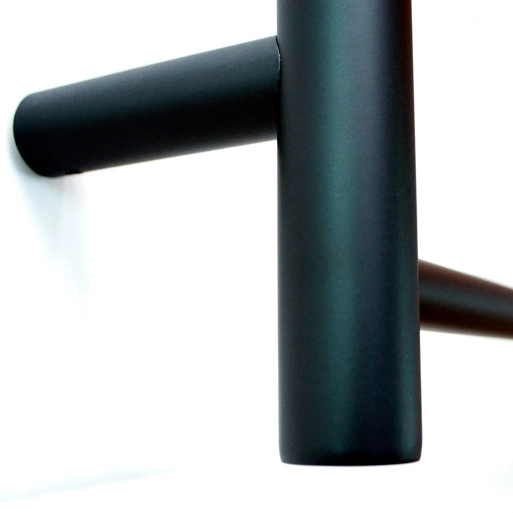 Radiant Non-Heated Round Ladder 430 x 1100mm - Matt Black - Image 2