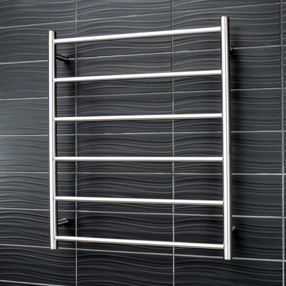 Radiant Non-Heated Round Ladder 700 x 830mm - Brushed Satin