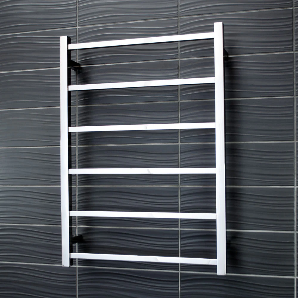 Radiant Non-Heated Square Ladder 600 x 830mm - Mirror Polished