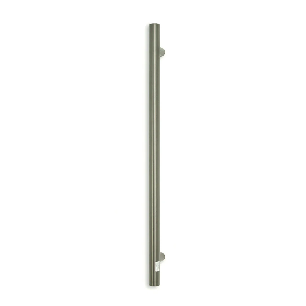 Radiant Vertical Single Towel Rail 40 x 950mm - Gun Metal Grey