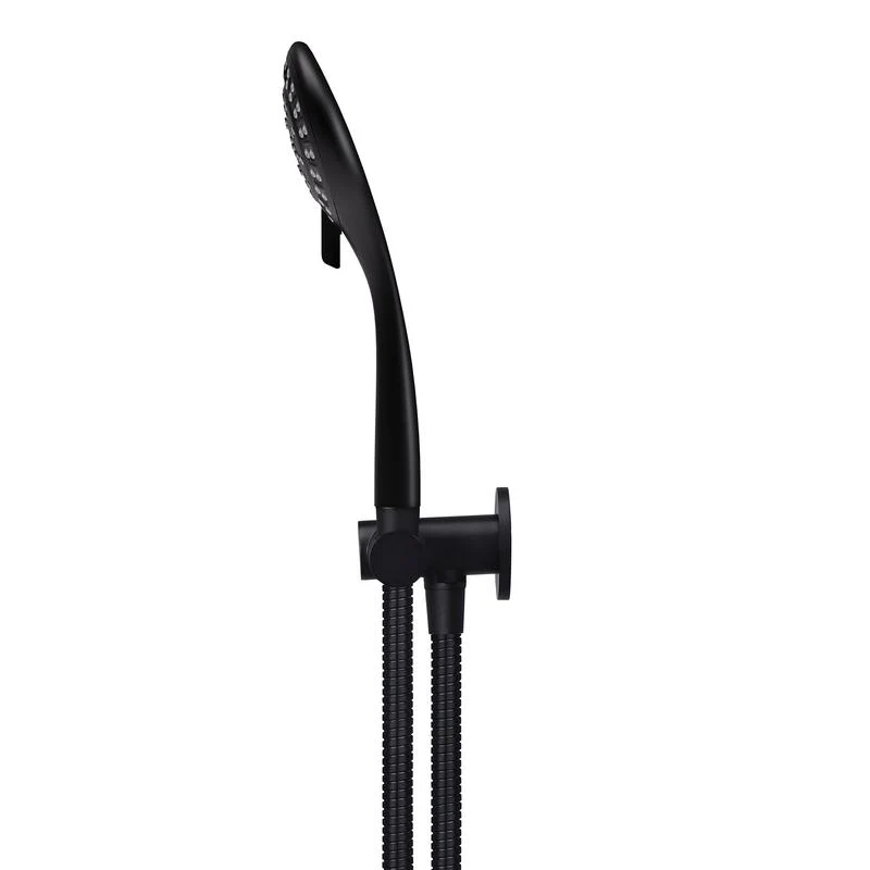 Meir Round Hand Shower on Swivel Bracket - Black Matte - Image 2