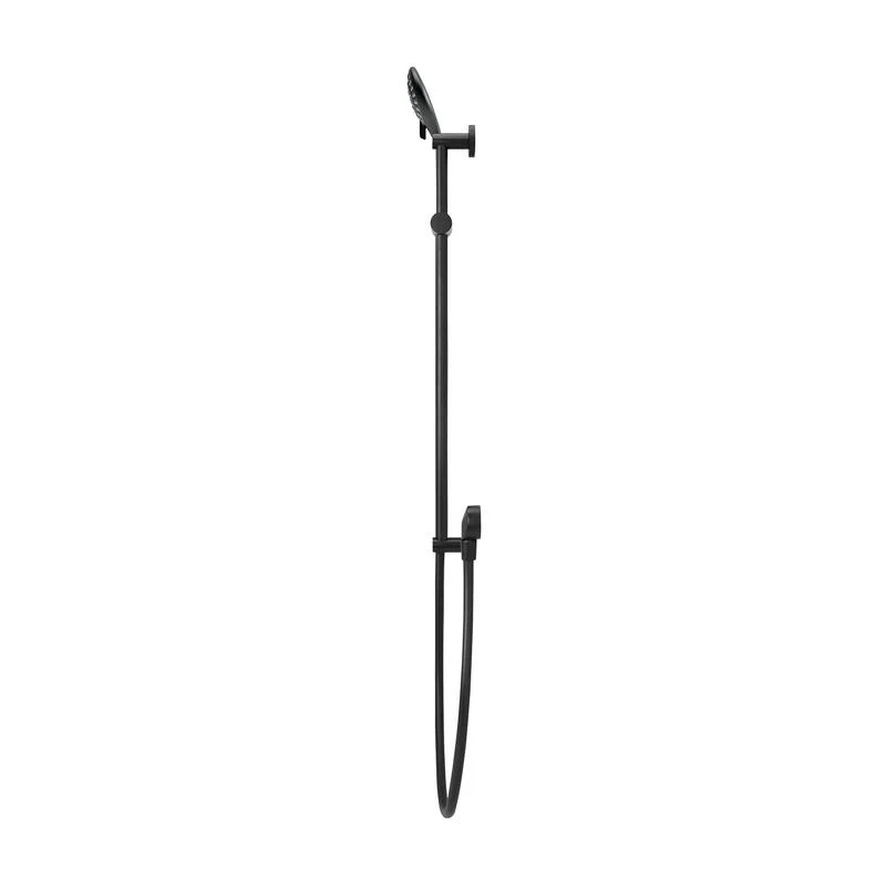 Meir Round Three Function Hand Shower on Rail Column - Black Matte - Image 3
