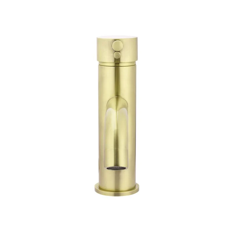 Meir Round Basin Mixer Tap Curved - PVD Tiger Bronze - Image 3
