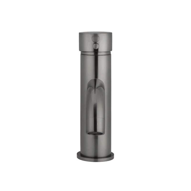 Meir Round Basin Mixer Tap Curved - Shadow Gun Metal - Image 3