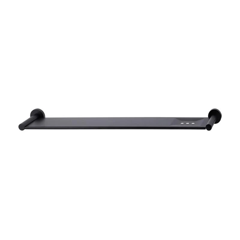 Meir Round Bathroom Shelf - Black Matte - Image 3