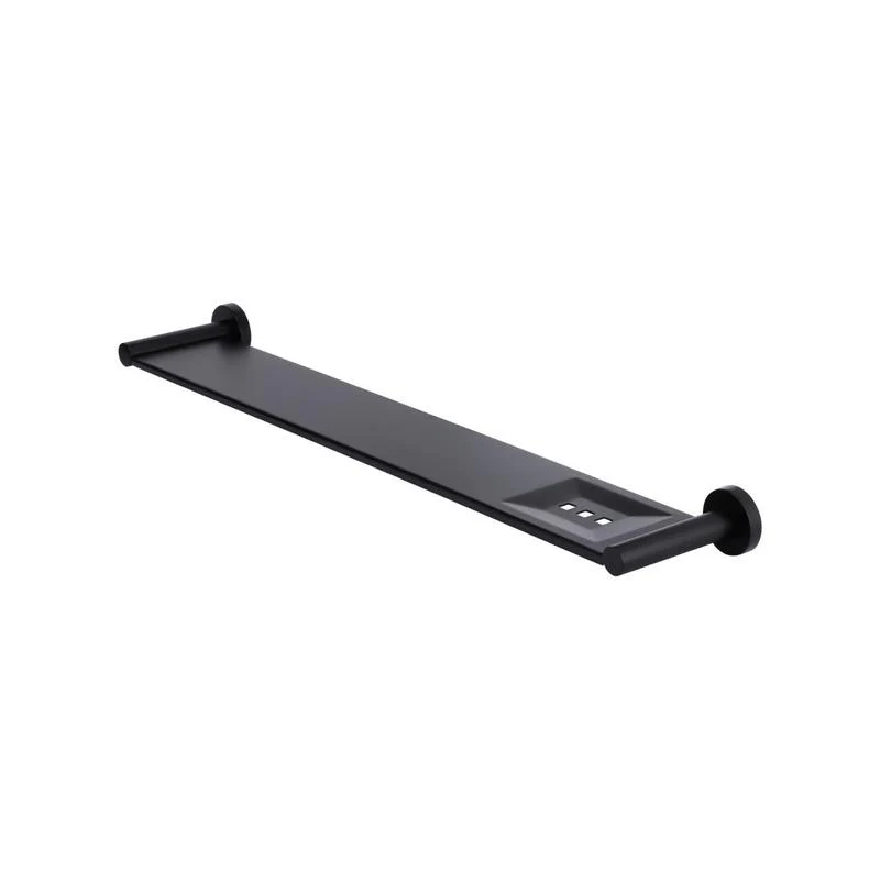 Meir Round Bathroom Shelf - Black Matte - Image 6
