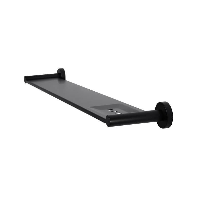 Meir Round Bathroom Shelf - Black Matte - Image 7