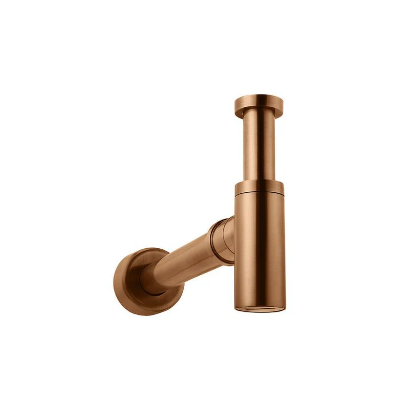 Meir Round Bottle Trap for 32mm basin waste and 40mm outlet - Lustre Bronze - Image 3