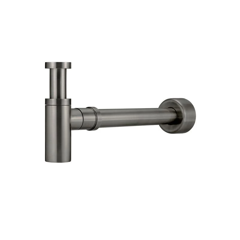 Meir Round Bottle Trap for 32mm basin waste and 40mm outlet - Shadow Gun Metal