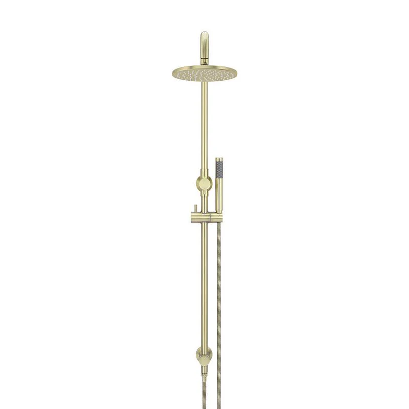 Meir Round Combination / Twin Shower Rail 200mm Rose Single Function Hand Shower - PVD Tiger Bronze - Image 2