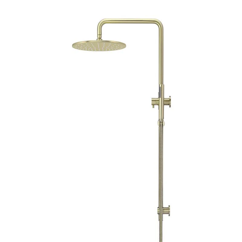 Meir Round Combination / Twin Shower Rail 300mm Rose Single Function Hand Shower - PVD Tiger Bronze - Image 3