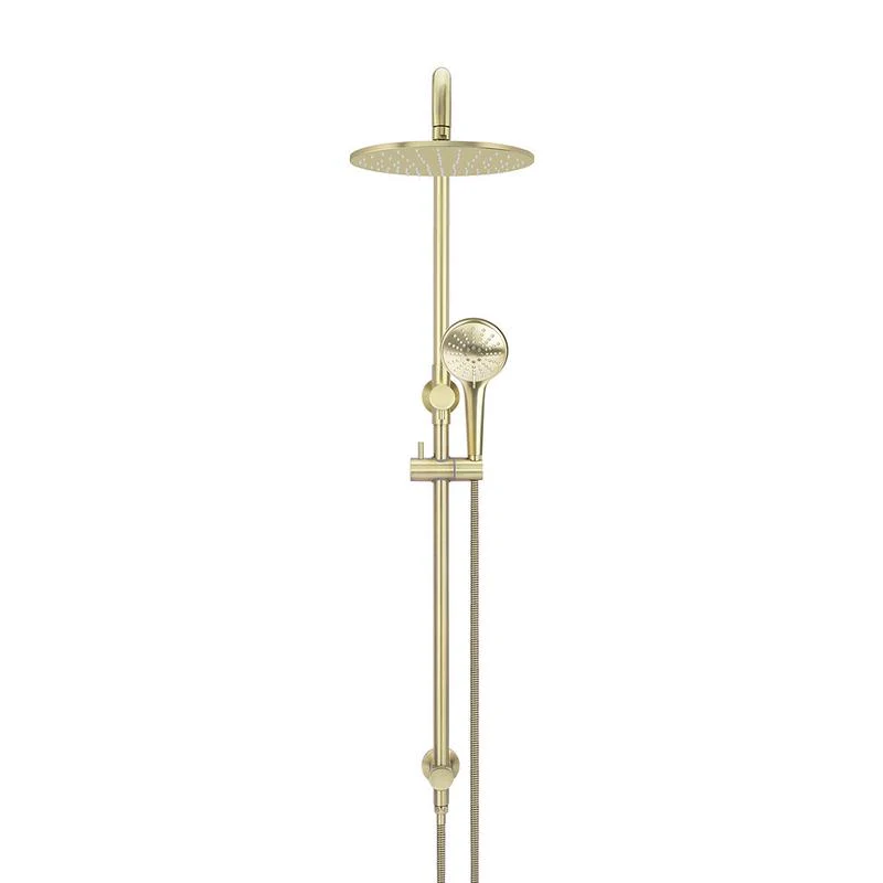 Meir Round Combination / Twin Shower Rail 300mm Rose Three Function Hand Shower - PVD Tiger Bronze - Image 2