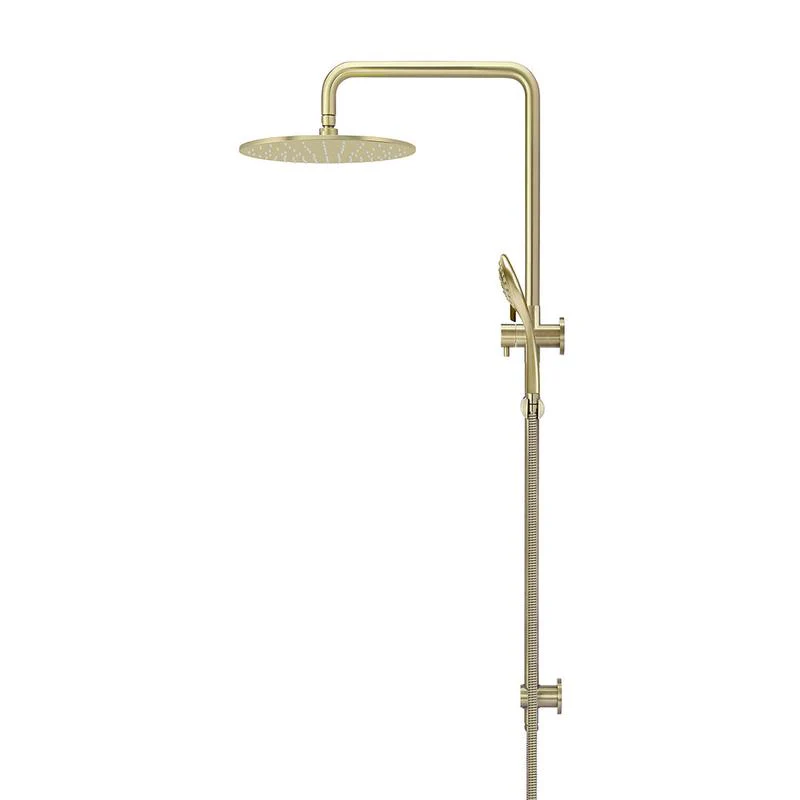 Meir Round Combination / Twin Shower Rail 300mm Rose Three Function Hand Shower - PVD Tiger Bronze - Image 3