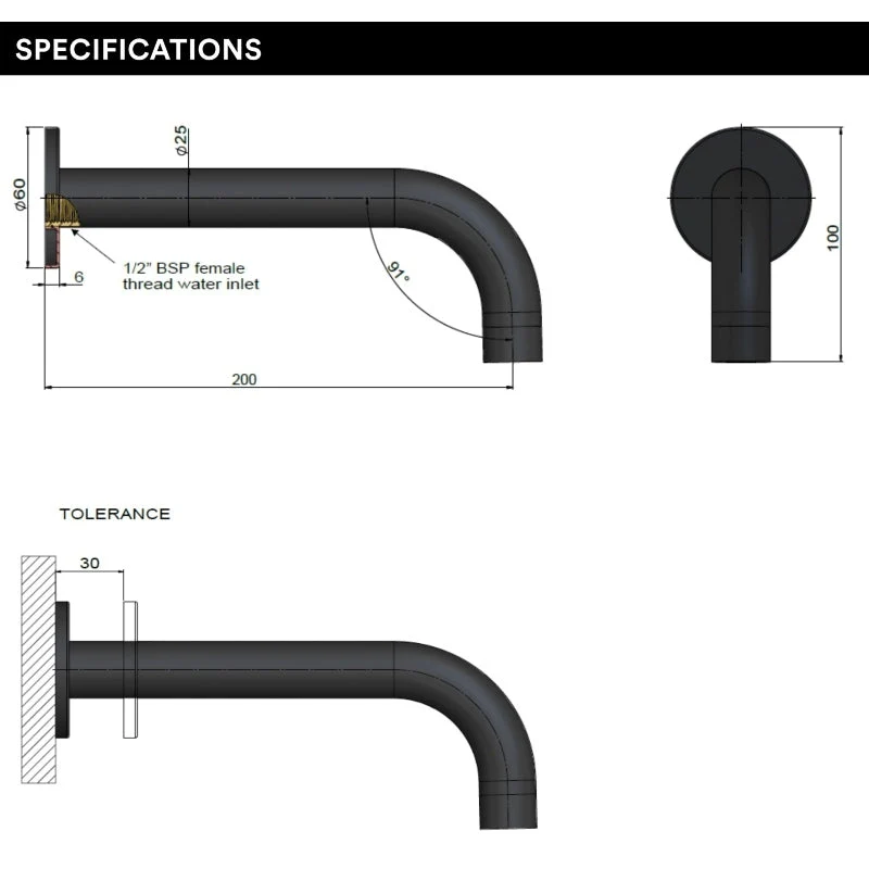 Meir Universal Round Curved Spout - Polished Chrome - Image 6
