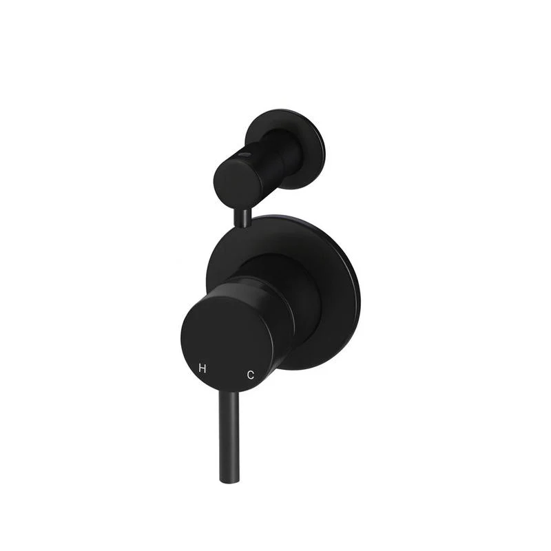 Meir Round Diverter Mixer Trim Kit (In-wall Body Not Included) - Black Matte