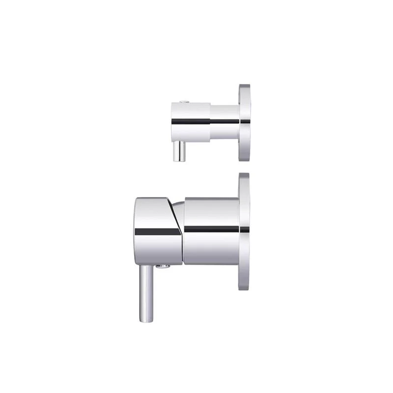 Meir Round Diverter Mixer Trim Kit (In-wall Body Not Included) - Polished Chrome - Image 2