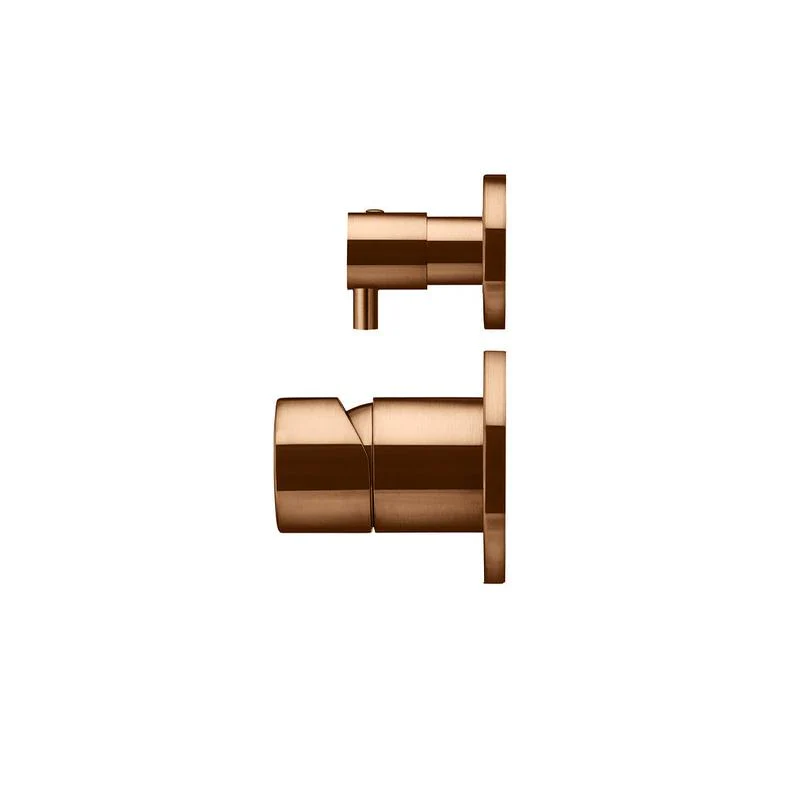 Meir Round Diverter Mixer Pinless Handle Trim Kit (In-wall Body Not Included) - Lustre Bronze - Image 2