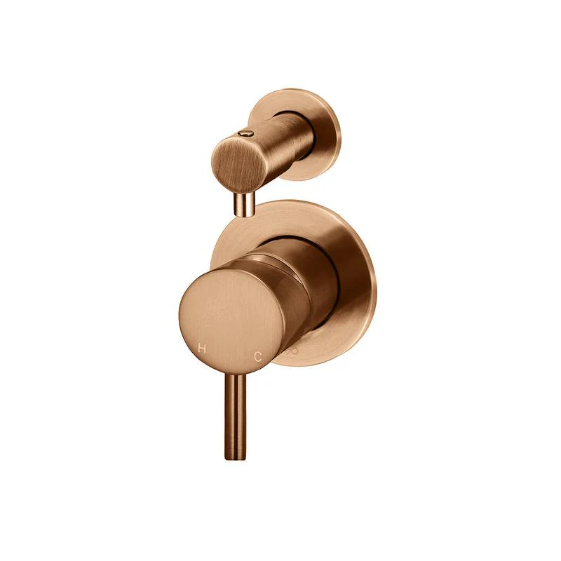 Meir Round Diverter Mixer Trim Kit (In-wall Body Not Included) - Lustre Bronze