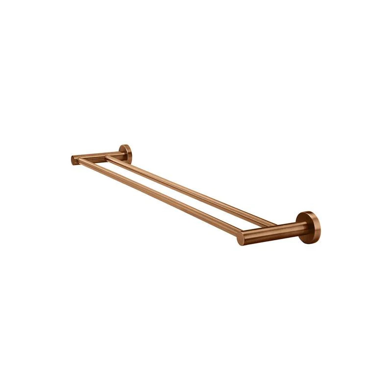 Meir Round Double Towel Rail 600mm - Lustre Bronze - Image 3