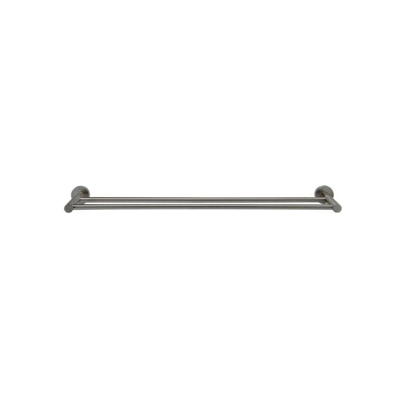 Meir Round Double Towel Rail 600mm - Shadow Gun Metal - Image 2