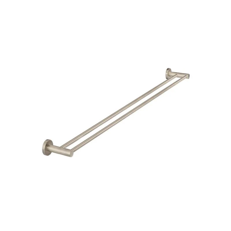 Meir Round Double Towel Rail 900mm - Champagne