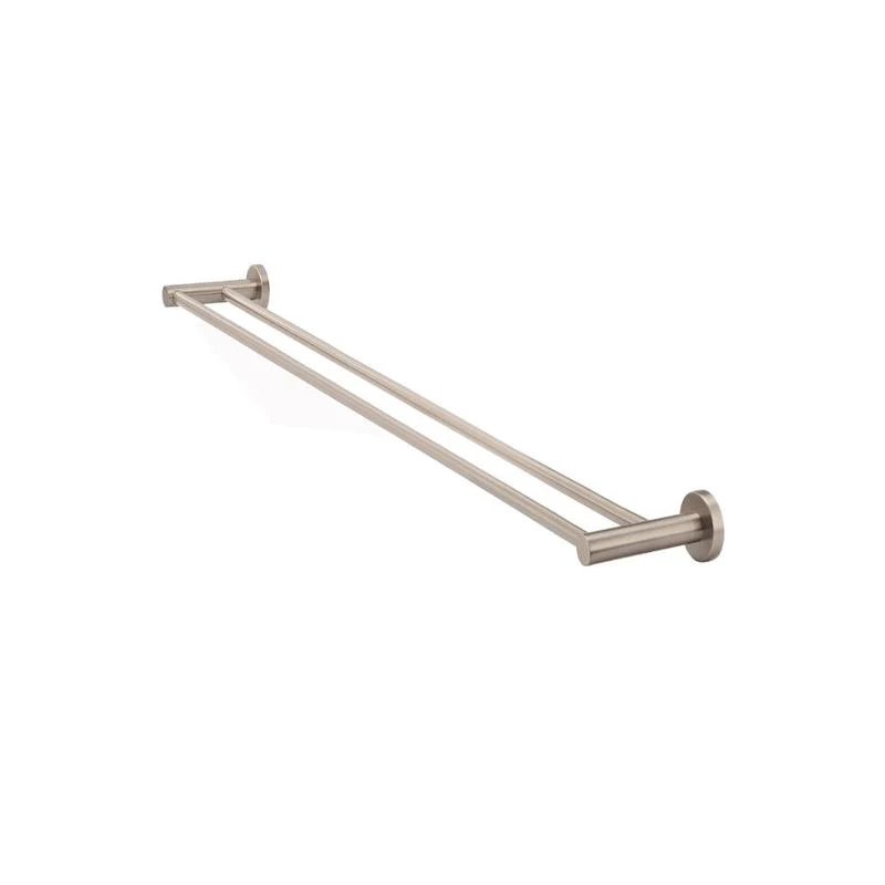 Meir Round Double Towel Rail 900mm - Champagne - Image 4