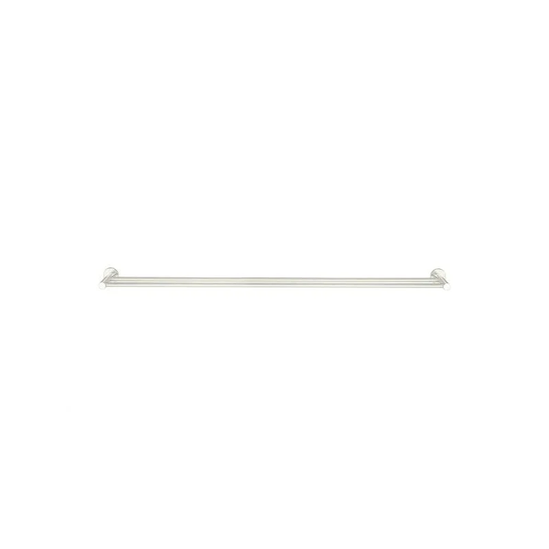 Meir Round Double Towel Rail 900mm - PVD Brushed Nickel - Image 2