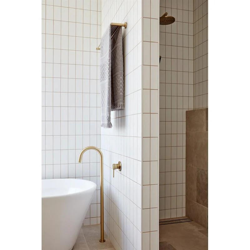 Meir Round Double Towel Rail 900mm - PVD Tiger Bronze - Image 5