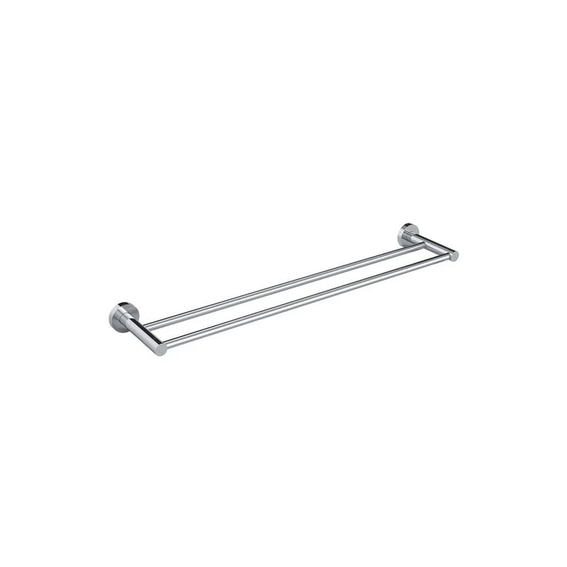 Meir Round Double Towel Rail 600mm - Polished Chrome - Image 3