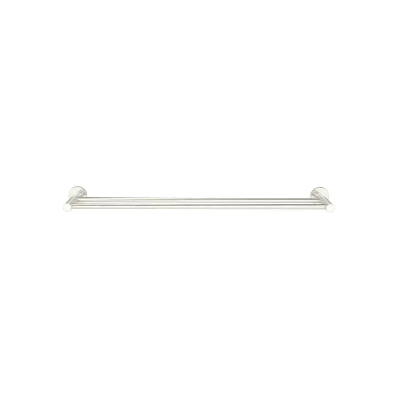 Meir Round Double Towel Rail 600mm - PVD Brushed Nickel - Image 2