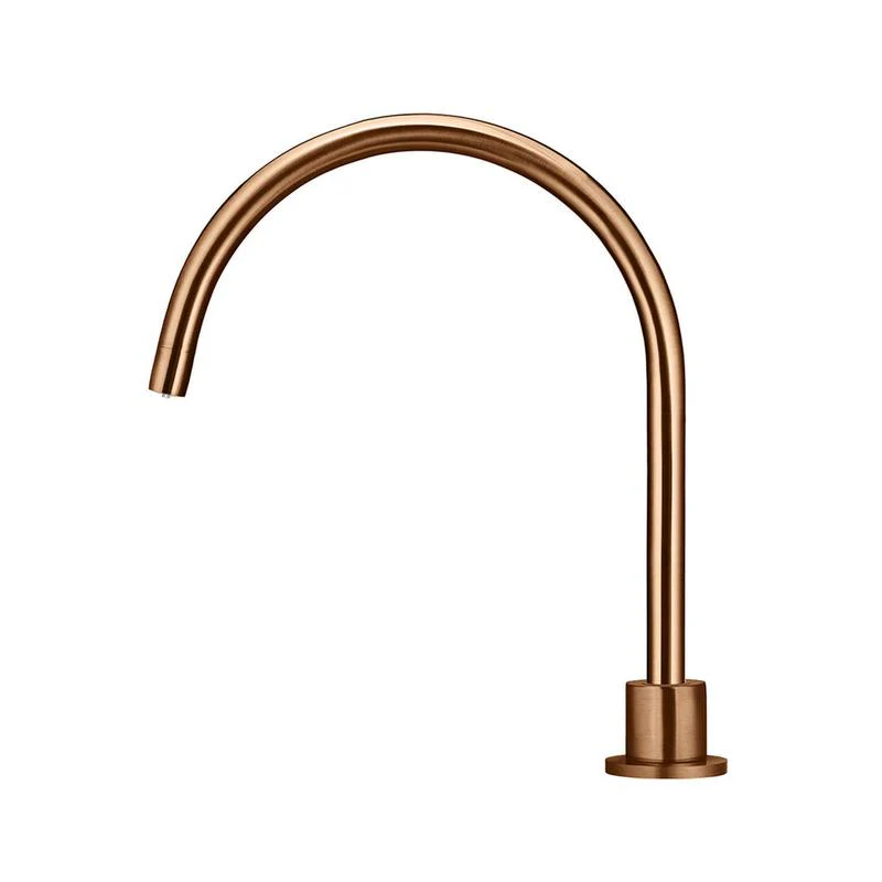 Meir Round Gooseneck High-Rise Swivel Hob Spout - Lustre Bronze - Image 2