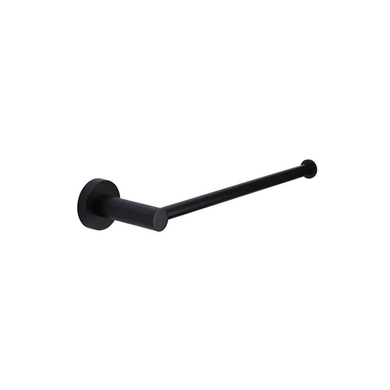 Meir Round Guest Towel Rail - Black Matte - Image 4