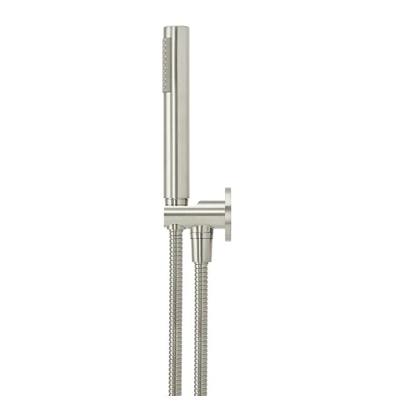 Meir Round Hand Shower on Fixed Bracket - PVD Brushed Nickel - Image 3