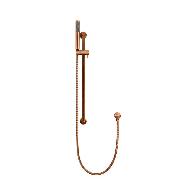 Meir Round Hand Shower on Rail Column - Lustre Bronze - Image 2