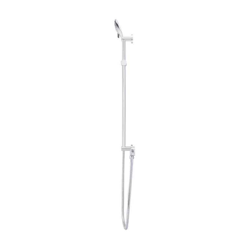 Meir Round Three Function Hand Shower on Rail Column - Polished Chrome - Image 3