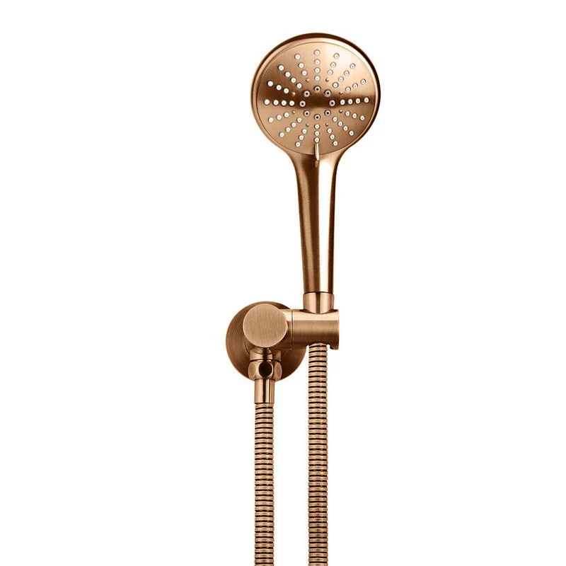 Meir Round Hand Shower on Swivel Bracket - Lustre Bronze - Image 2