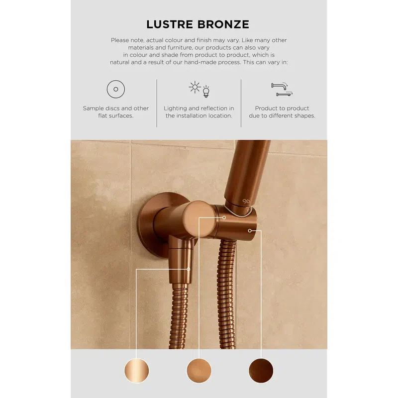 Meir Round Hand Shower Single Function - Lustre Bronze - Image 3