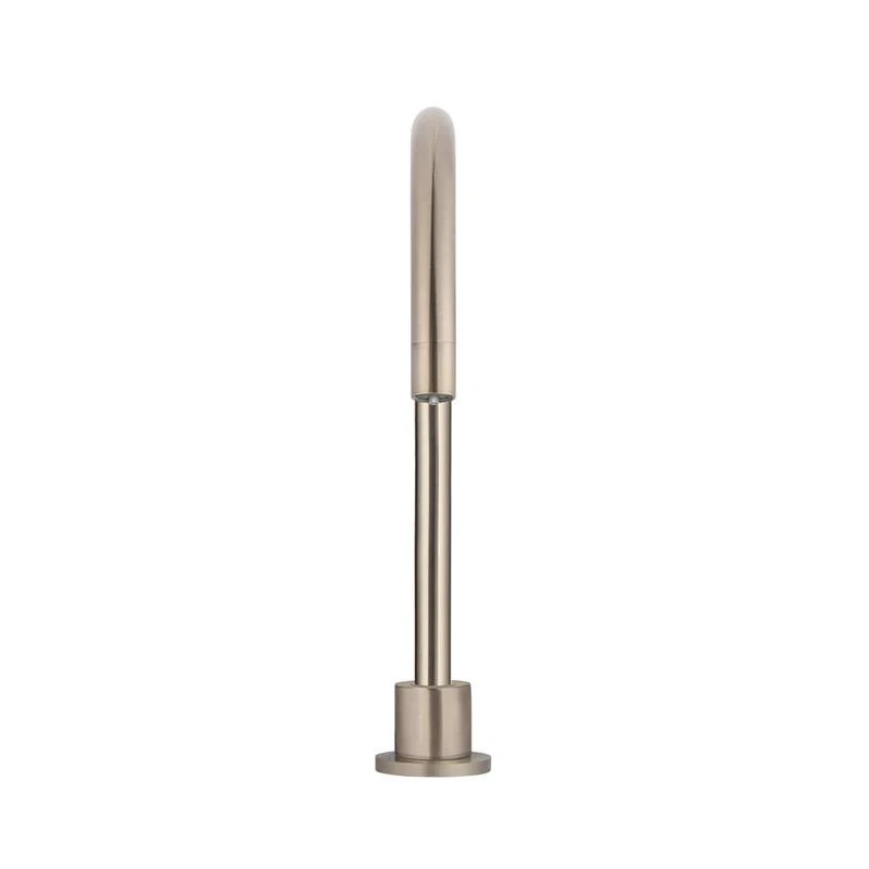 Meir Round Gooseneck High-Rise Swivel Hob Spout - Champagne - Image 3