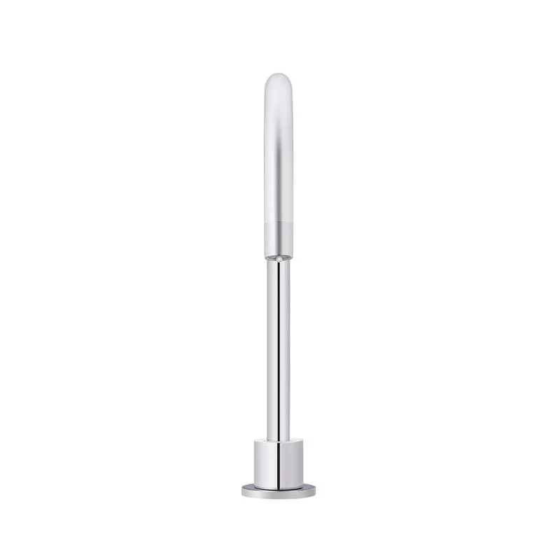 Meir Round Gooseneck High-Rise Swivel Hob Spout - Polished Chrome - Image 3